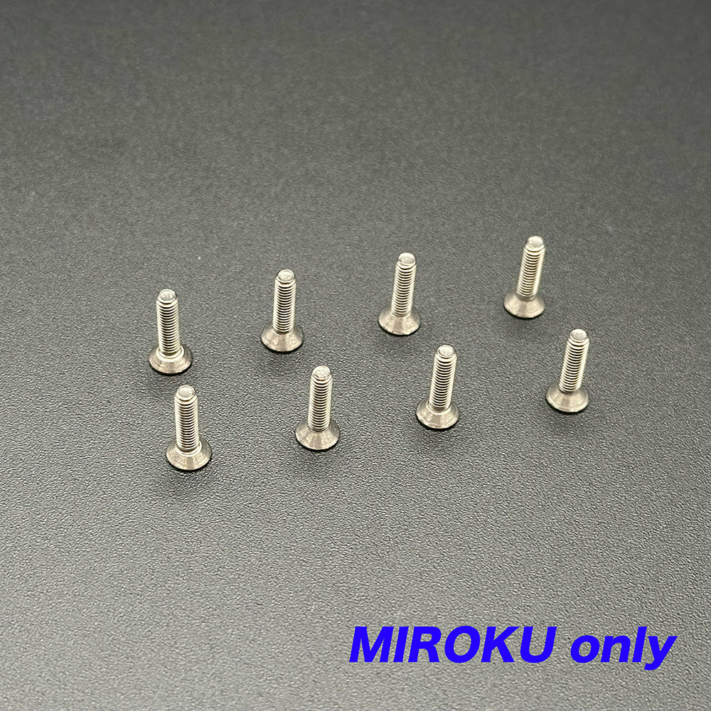 Titanium Flat Head Screw (M3 × 12mm) for MIROKU Frame