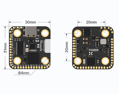 Foxeer H7 Mini MPU6000 FC 8S Dual BEC Barometer