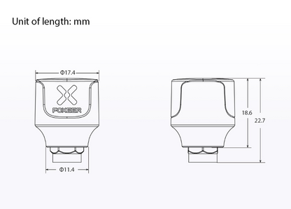 Lollipop Antenna V4 Stubby LHCP SMA White