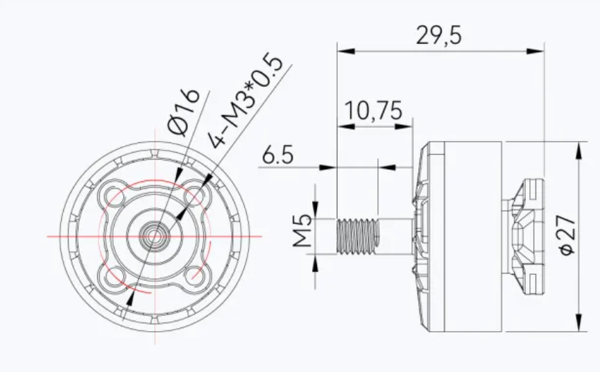 F50 2207 Racing FPV Motor 2150kv