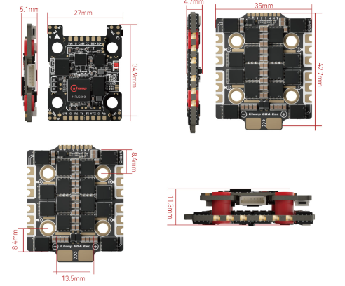Oxbot Champ Racing Stack ICM42688 H743 60A OX32 FC+ESC Stack