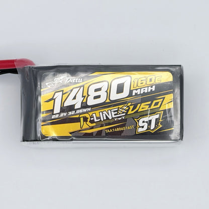 Tattu R-Line V6.0 1480mAh 6S 160C ST LiPo Battery
