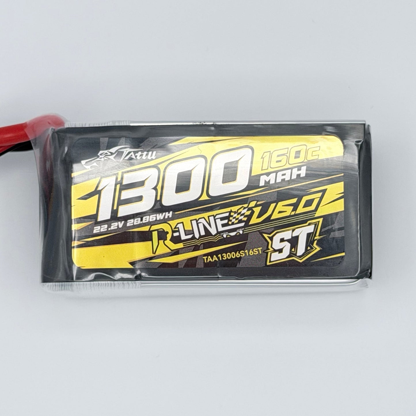 Tattu R-Line V6.0 1300mAh 6S 160C ST LiPo Battery