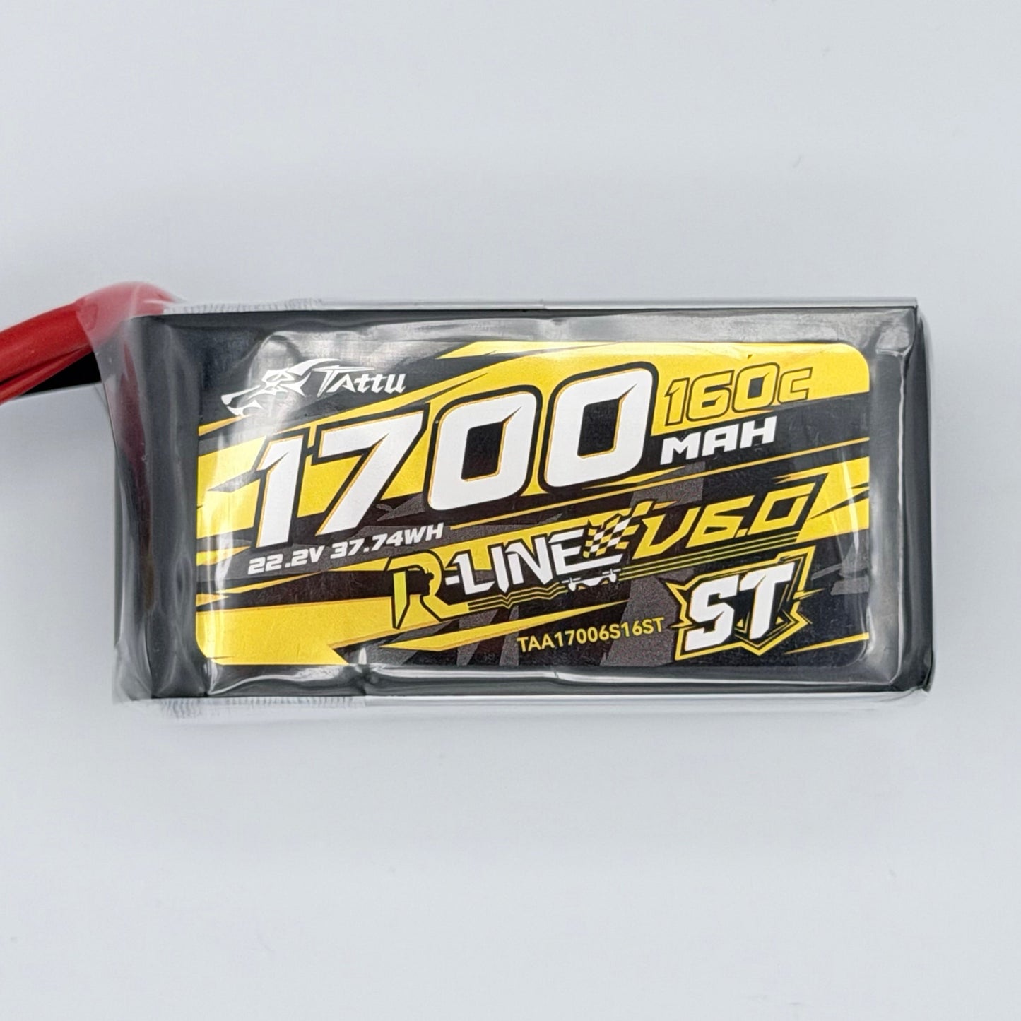 Tattu R-Line V6.0 1700mAh 6S 160C ST LiPo Battery