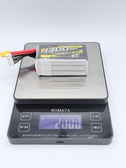 Tattu R-Line V6.0 1300mAh 6S 160C ST LiPo Battery